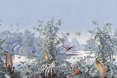 Sybaritic Spaces: The Wait Is Over: Digital Chinoiserie Wallpapers