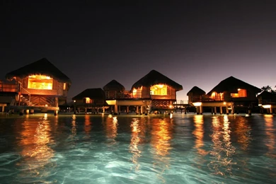 Ocean Night Maldives Wallpapers