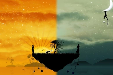 TWO TYPES OF DREAM WALLPAPER   (