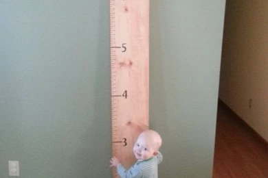 Hand Painted Childrens Growth Charts "Our Growing Family" Naural ...