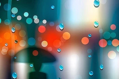 Woman Silhouetted In The Rain Wallpapers   Free iPhone Wallpapers