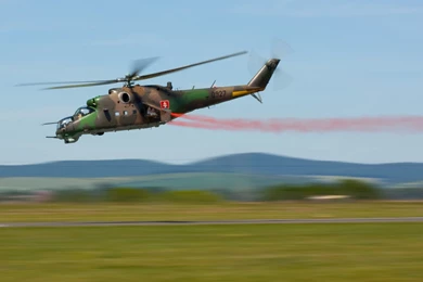 Mi 24 Hind Fast Accelerating Aircraft Wallpapers