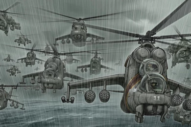 Mi 24 Russian Air Force Helicopters Vehicles Wallpapers   (
