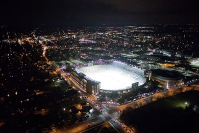 Aerial Photos Of The Big House Under The Lights