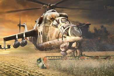 Artwork, Helicopters, Humor, Mil Mi 24 Wallpapers HD / Desktop And ...