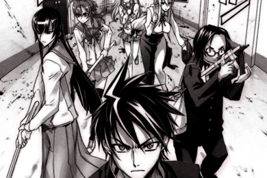 Busujima Saeko Highschool Of The Dead Hirano Kouta Komuro Takashi ...