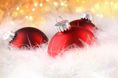 Christmas Balls With Abstract Holiday Backgrounds Photograph By ...