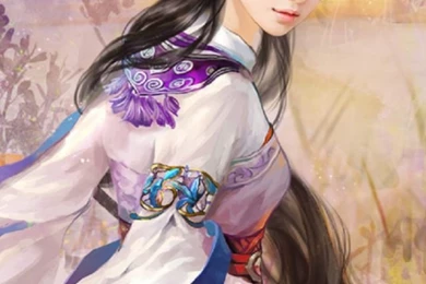 Japanese Woman In Kimono Illustration Wallpapers For iPhone 4S