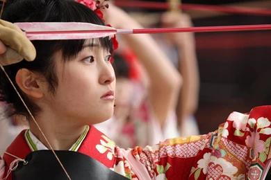 Japanese Martial Arts Kyudo Bows Women HD Wallpapers, Desktop ...