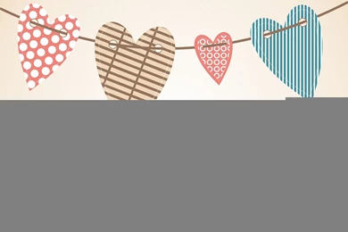 Simple Valentine Heart Hanging Mobile Phone Wallpapers HD 2160x1920