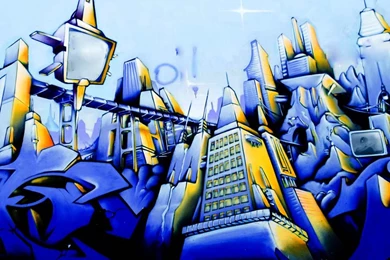 Futuristic Graffiti   Flikie Wallpapers
