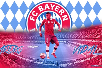 Arturo Vidal 2015 Welcome To FC Bayern München Wallpapers