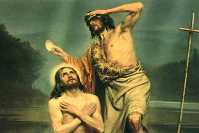 Download Wallpapers, Download 2560x1600 Baptism Christ The Baptism ...