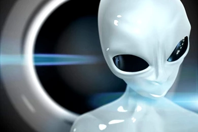 Free Desktop Wallpaper, 3d Ufo, Space Man, Nice One