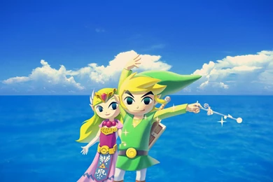 DeviantArt: More Like Wind Waker HD Link And Zelda Wallpapers By ...