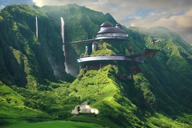 SPACECRAFT IN THE VALLEY Mac Wallpapers Download