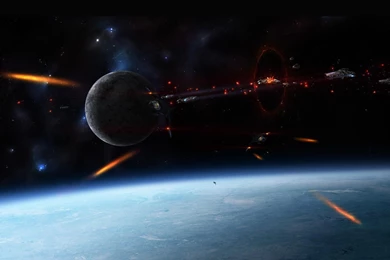 Sci Fi Space Stars Planets Battle Wart Spaceship Spacecraft ...