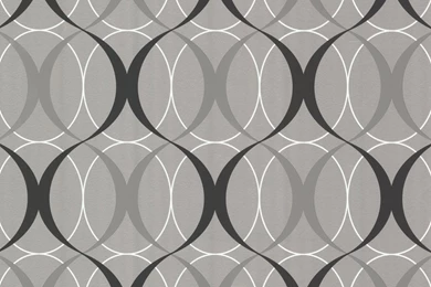 Beacon House 450 67349 Circulate Retro Orb Wallpaper, Silver ...