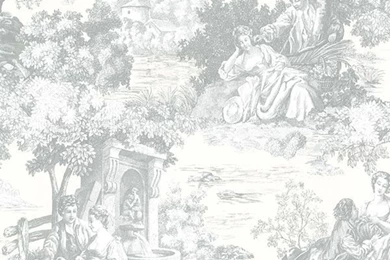2668 21512 Grey Toile   Isabella   Somerset House Wallpapers By ...