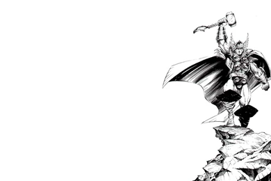 Thor Holds His Hammer