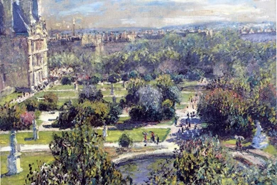 The Tuileries   Claude Monet Paintings Wallpapers Image