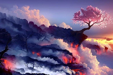 Fantasy Volcano Wallpapers