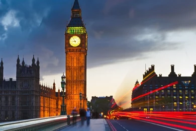 Big Ben Uk London City Street iPad Wallpapers Download