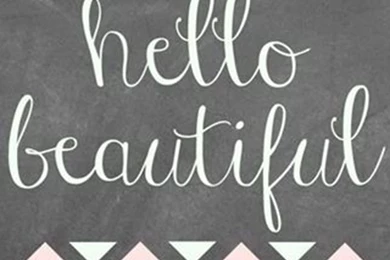 Hello Beautiful Typography iPhone 5 Wallpapers / IPod Wallpapers HD ...