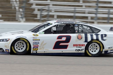 Brad Keselowski Car Damaged By Jet Dryer At Texas