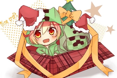 Amazing Minecraft Christmas Cartoon Wallpapers