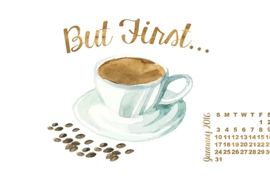 Free Desktop Wallpapers /// January 2016 Calendar   The Cottage Market