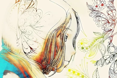 Women Illustrations Ipad Floral Tone Sphere 1280x1280 Wallpapers ...