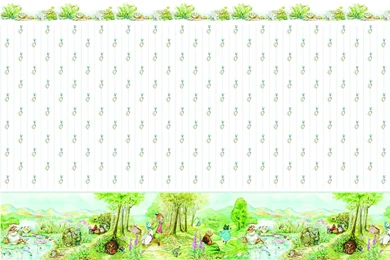 Beatrix Potter Woodland Walk Scenic Mural Wallpapers   Dolls House ...