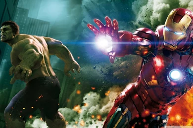 The Avengers   Hulk And Ironman HD Desktop Wallpapers : Widescreen ...