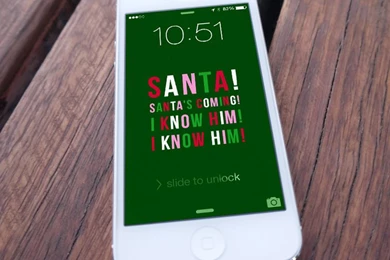 Santa's Coming! FREE Phone Wallpapers — MEL