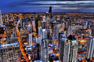 Cityscapes City Lights Dark Blue Sky Hd Wallpapers   (