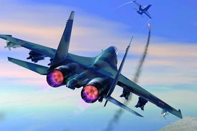 Sukhoi Su 27 Defeats McDonnell Douglas FA 18   1920x1080   Full HD ...