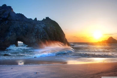 Big Sur Sunset HD Desktop Wallpapers : High Definition : Fullscreen ...