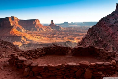Download False Kiva Stone Circle In Canyonlands National Park In ...