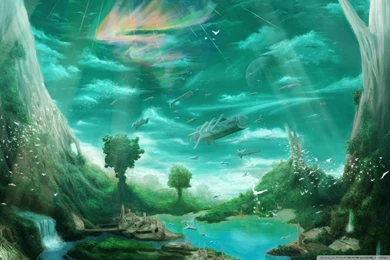 Science Fiction Paradise HD Desktop Wallpapers : Dual Monitor