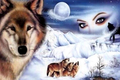 WOLF FANTASY WALLPAPER   (