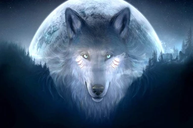 RePin Image: Awesome Fantasy Wolf Wallpapers On Pinterest