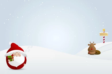 Download Wallpapers Santa Claus, Gifts, Reindeer, Pointer, Snow HD ...