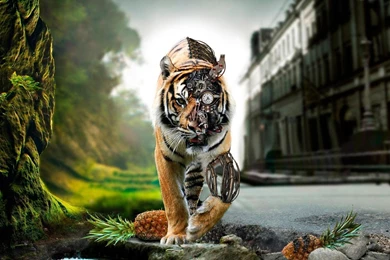 Hi tech Tiger Creation Desktop Wallpapers   New HD Wallpapers