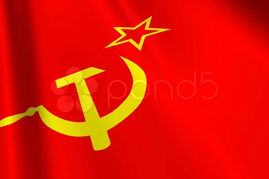 Soviet Union Flag Loop 03 Stock Video 609191