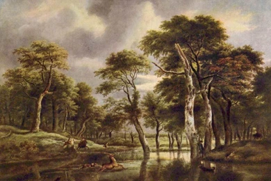 Hunting , Van Ruisdael Jacob Wallpapers