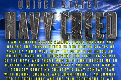 Navy Creed Posters