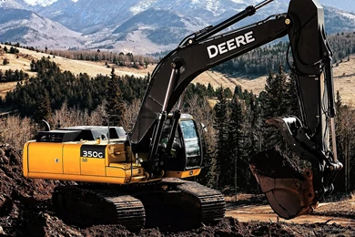 2 John Deere 350G Excavator HD Wallpapers