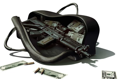 Rifles, Guns, Money, Weapons, Gangster :: Wallpapers