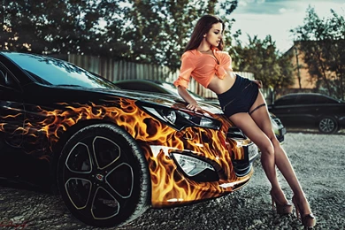 People Woman Girl Car Wallpapers